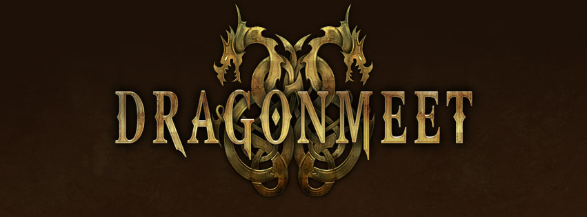 Logo for Dragonmeet convention.