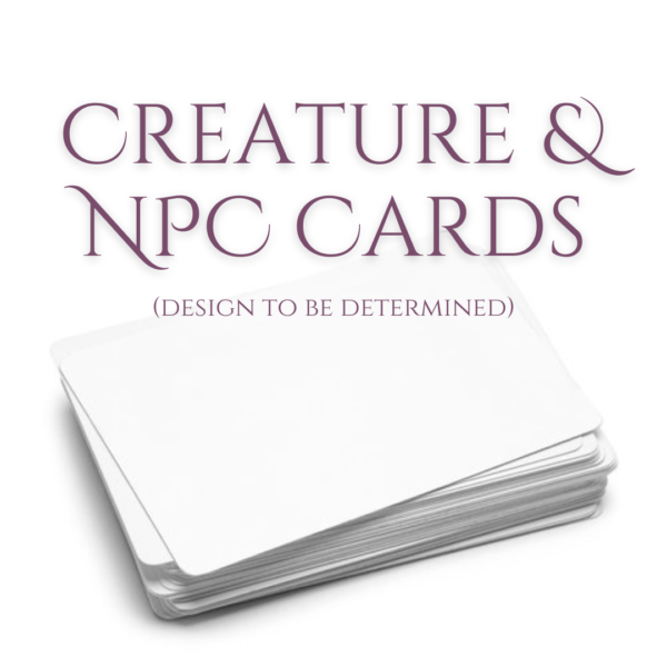 Creature and NPC cards